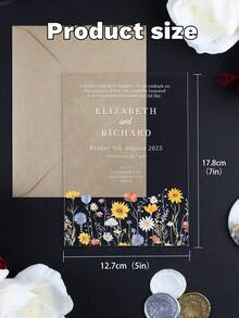 Tarjeta de invitación de boda transparente de acrílico de moda con tarjeta de respuesta con código QR, invitación de cumpleaños, invitación de 15 años, invitación de boda, conjunto de invitación de boda, invitación de boda de espejo de oro rosa con tarjeta de respuesta, invitación de 15 años, elegante personalizada - Multicolor - Ver 6