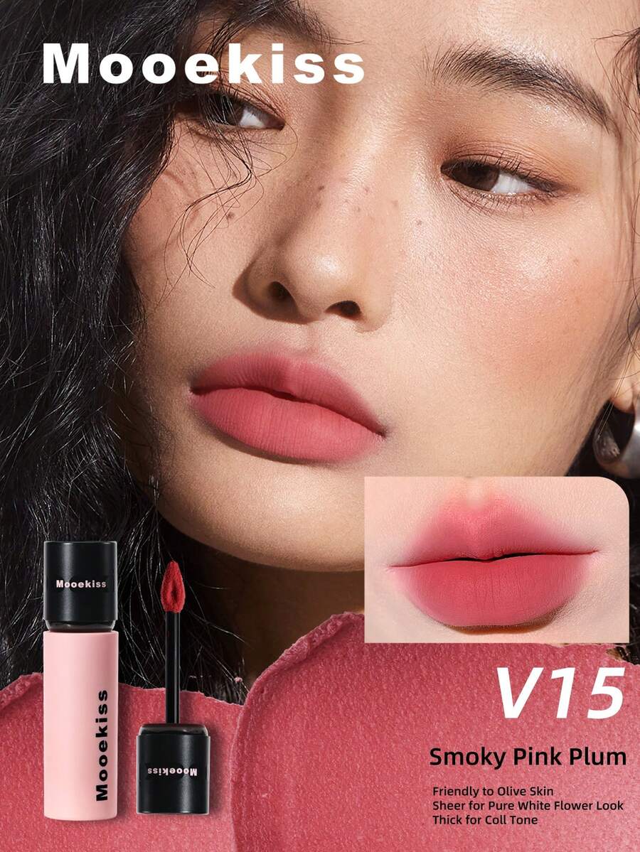 Mooekiss 丝绒哑光唇泥，适合日常使用