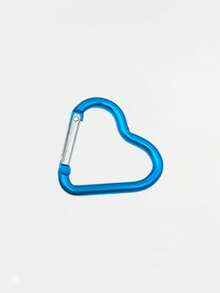 心形登山扣，铝制弹簧钩夹钥匙扣，钓鱼用自动锁定钥匙扣夹，心形铝制弹簧钩夹钥匙扣，徒步旅行、旅行、居家、跑步、冒险和露营登山扣 - 彩色 - 查看 33