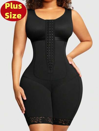 1 pièce Gaine amincissante pour femmes en grande taille, Gaine de contrôle du ventre, Gaine sculptante des fesses, Combinaison mincissante des cuisses, Gaine de compression élevée pour le corps entier, Corset haut, Convient pour diverses occasions