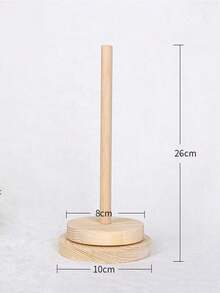 1 件木制纱线收纳架，桌面旋转纱线收纳架，简约设计