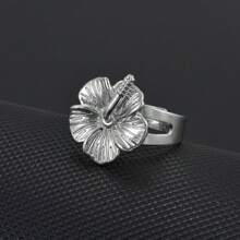 1 Stück Hibiskus-Blumen-Ringe für Frauen und Mädchen, Hawaii-Schmuck, Madagaskar, Guam