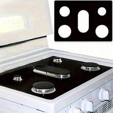 1 Pc Non-Stick Gas Stove Cover Protector, Suitable For Furniture, Kitchen, Dining Room, Reusable And Washable Gas Stove Cover Sealing Ring, Kitchen Cleaning Pad, Gas Stove Protective Cover, Anti-Fouling Pad, Five-Hole Anti-Oil Stove Top Protector, Kitchen Utensils, Ideal Household Kitchen Supplies - Multicolor - View 6
