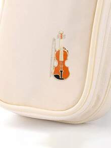 1/4件音乐爱好者的喜悦！小号、萨克斯、长笛、小提琴造型胸针，精湛的金属工艺，演奏时尚旋律，装饰服装，展现音乐激情~#乐器胸针#时尚配饰 - 彩色 - 查看 5