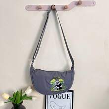 New Embroidered Dumpling-Shaped Lightweight Mini Crossbody Bag, Convenient, Minimalist, Fashionable, Versatile Shoulder Bag - Multicolor - View 3