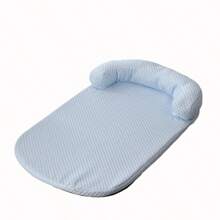 Breathable Spring Summer Cooling Large Dog Bed Ati-Slip Bed With Pillow Silk Fabric Dog Bed Small Dog Cushion Pet