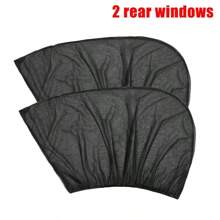 2/4 pièces Filet pare-soleil de voiture, rideau de protection UV pour fenêtre de SUV, filet pare-soleil automatique pour l'avant/l'arrière, moustiquaire de voiture, filet pare-soleil, écran anti-insectes de voiture, rideaux de fenêtre de voiture, maille pour les voyages et l'utilisation à la maison