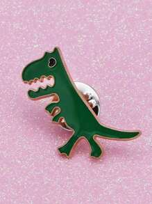 Une broche en alliage de dinosaure au style de bande dessinée mignon, personnalisée et minimaliste. Convient pour toutes les saisons, idéal pour le trajet domicile-travail et la vie sur le campus. Excellent pour le port pendant la rentrée scolaire. Sac à dos pour l'école.
