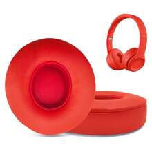 Replacement Ear Pads For Solo 2 & Solo 3 Wireless On-Ear Headphones, Ear Cushions, Headset Earpads, Ear Cups Cover With Soft Protein Leather