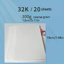 20Sheets, Watercolor Paper Textured Surface Watercolor, Acid-Free, (140lb/300gsm) Art Sketch Paper For Painting & Drawing, Wet, Mixed Media,Back To School,School Supplies