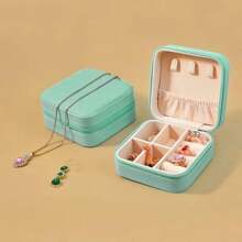 1/2pcs Jewelry Storage Bag, Can Store Necklaces, Rings, Jewelry, Lipstick Cosmetics, Available For Outdoor Travel, Valentine's Day Mother's Day Birthday Gift