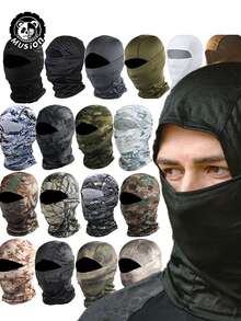 透气网眼巴拉克拉法帽，适合狩猎和骑行 - 男女款迷彩自行车面罩 - 轻便舒适 - 彩色 - 查看 3