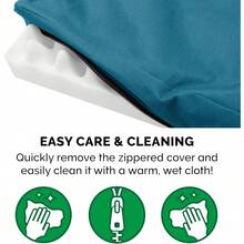 Local Delivery-Furhaven Water-Resistant Orthopedic Dog Bed For Large/Medium Dogs W/ Removable Washable Cover, For Dogs Up To 55 Lbs - Indoor/Outdoor Logo Print Oxford Polycanvas Mattress - Forest, Large - Water-Resistant Logo Print (Deep Lagoon) - View 8