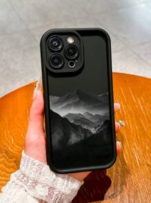 Funda de teléfono a prueba de golpes con paisaje de montaña para 16 ProMax, 14/13, 12, 11 Pro Max, XS Max, X, XR, 8, 7, Plus, 15, 13 ProMax, 16, 14 Plus, 11 - Adecuado como regalo de cumpleaños, novia, novio o uso personal
