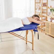 Massage Table Portable Lash Beds Spa Bed Massage Couch Foldable Spa Tables Adjustable 2 Fold With Non-Woven Bag 24 Inch, Black - 藍色 - 查看 9