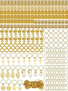 259 Pcs Hair Jewelry, Hair Accessories For Braids Silver Loc Jewelry For Hair Dreadlocks Braid Jewelry Hair Cuffs Clips Dreadlock Accessories For Women's Hair Charms Rings Decoration ,Flat Claw Clip, Hair Slide, Hair Claws