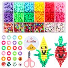 1 set de nuevos brazaletes de cuentas con estilos casuales y lindos, varios estilos de combinación DIY, patrones pequeños de dibujos animados, estilo femenino, decoración de joyas, pequeños colgantes, arte decorativo, juguetes de regalo para amigos, cuentas hechas a mano, fácil de combinar con tu propio estilo