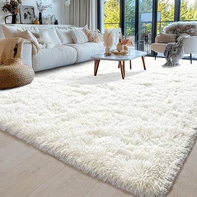 1pc Super Large Luxury Modern Machine Washable Luxury 8x10 Feet Area Rugs For Living Room, Large Tie-Dyed Fluffy Plush Shag Bedroom Carpet, Anti Slip Thick Soft Big Fuzzy Rug For Bedroom Living Room Home Decor Room Decor Bathroom Accessories Back To School Fall Decor Entryway Decor Bathroom Kitchen Decor