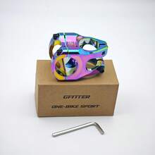 1 Stück Fahrrad Vorbau für Berg- & DH-MTB & Offroadfahrräder - Aluminium Legierung CNC gefertigt, leicht, hochwertig, haltbar, farbig, pink, lila, schwarz, 31,8*28,6*35mm, perfekt für Trail-Touren & Downhill-Abenteuer, eloxierte Oberfläche