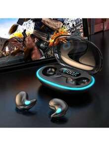 X55 Sleeping Earbuds Wireless Mini Headphones For Work TWS Bluetooth Earphone Stereo Hidden Headsets With Mic HD Call Waterproof - Multicolor - View 3