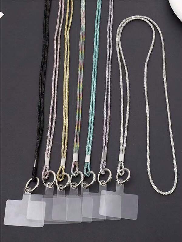 Shiny Crystal Rhinestone Mobile Phone Lanyard - Sparkling Anti-Lost Phone Strap Decoration Chain, Multiple Colors Available, Summer
