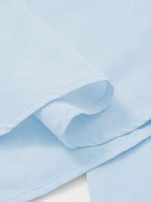 Glamful Floreya 2025 春夏优雅收腰吊带伞裙，纯色浪漫收腰连衣裙，后背蝴蝶结设计，独特法式吊带连衣裙 - 藍色 - 查看 7