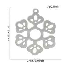 2pcs Fashionable 304 Stainless Steel Gold/Silver Plant & Flower Pattern Pendant, Vacuum Electroplated Durable Craft, Suitable For Necklace, Earrings, DIY Jewelry Making