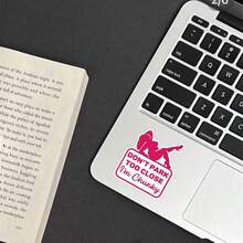 幽默“别停得太近，我胖乎乎的”汽车贴花贴纸 - 粉色幻想主题 PVC 乙烯基，自粘式半哑光饰面，适用于汽车、窗户、镜子、木材、塑料、玻璃、金属和陶瓷表面，汽车贴纸，学校用品，返校