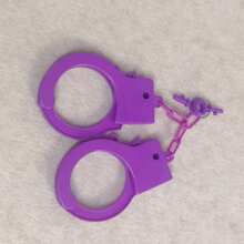 Authentic Silvery Plastic Handcuffs - Realistic Police Costume Accessory With No Battery Required, Perfect For Halloween Parties, Events, And Cosplay - , Lightweight, And Easy To Use - Multicolor - View 18