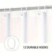 1 Stück/4 Stück Badezimmer Duschvorhang-Set für Zuhause, hergestellt aus 100% Polyesterstoff, wasserdicht & leicht zu reinigen, inklusive 12 Haken, Toilette-Sitzabdeckung, rutschfeste Badematte, waschbarer Vorhangstoff, essentielle Badezimmer-Accessoires für Studenten-/Wohnraum-Dekoration