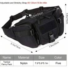 New Outdoor Waist Bag Men Waterproof Molle Camouflage Hunting Hiking Climbing Fishing Nylon Belt Pack Combat Chest Bags Gear