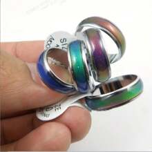 100pcs Fashion Minimalist Color Changing Copper Metal Rings, Stylish Mood Temperature Sensitive Ring For Men & Women, Fancy Packaging Suitable For Couples, Groomsmen, Bridesmaids, Parties, Gifts