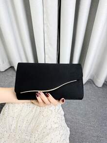 闪闪发光、奢华、迷人、优雅、天鹅绒材质、精致大号女士手拿包晚宴包舞会手提包带可拆卸链条适合婚礼优雅适合女孩、女士、大学生、新秀和白领人士参加派对、舞会、婚礼