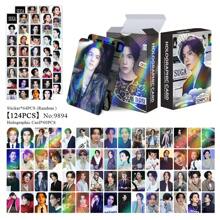 30 قطعة/92 قطعة (60 بطاقة + 32 ملصق)/124 قطعة (60 بطاقة + 64 ملصق) مجموعة بانقتان سونيونغدان كي بوب هولوغرافي مزدوجة الوجه - RM، Jin، J-Hope، Jimin، V، وبطاقات LOMO مجموعة صندوق، تشمل مجموعات بطاقات المشاهير وفرق البوب والعرض، بضاعة متوفرة