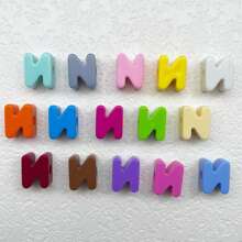 5 قطع خرز أبجدي إنجليزي كبير الثقب من مادة الأكريليك، إكسسوارات مجوهرات DIY، مواد حرفية لتعليقات الهاتف والمفاتيح، هدايا إبداعية
