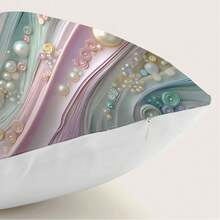 4pcs Pearl Textured Pillow Cover Set, Single-Sided Print, 45*45cm - Multicolor - View 3