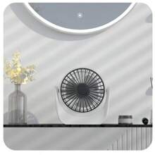 Nuevo ventilador de escritorio pequeño, ventilador portátil mini para oficina, dormitorio o carpa, recargable por USB, de larga duración, con motor sin escobillas, alto flujo de aire, ventilador de escritorio pequeño de 1200 mAh