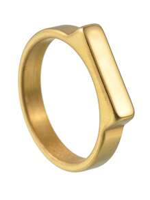 1 Pc Stainless Steel Snake Retangle Rings For Men Women Minimalist 5MM Wide Finger Rings Wedding Couple Jewelry Gift Hot