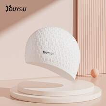 youyou Large Size Adult Men & Women Waterproof Silicone Swimming Cap With Ear Protection For Long Hair, Beach Essentials, Beach Accessories, Pool Float - Multicolor - View 11