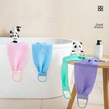 Long Exfoliating Back Scrubber Loofah With Handles For Shower, 1pc - Multicolor - View 5