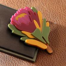 Modische acryl Blume Brosche, personalisierte klassische Damen Kleidungsaccessoires