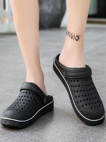 男士防滑防水包头双向凉鞋