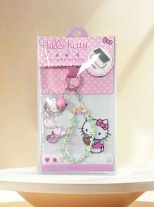 Sanrio 1Pc Sanrio Kawaii Hello Kitty Cinnamoroll My Melody Kuromi Mobile Phone Pendant Anime Cartoon Keychain Decorative Mobile Phone Case Accessories Gif