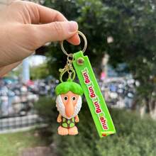 1pc New Italian Brainrot Animals Tralalero Tralala Keychains For Accessories Funny Sigma Skibidi Rizz Cat Silly Meme Keyrings Fans Friends Gifts