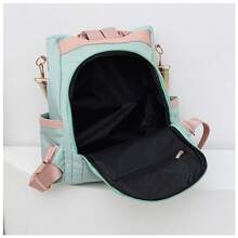 Bolsa mochila feminina da moda de Poliéster à prova d'água - Bege - Visão 5