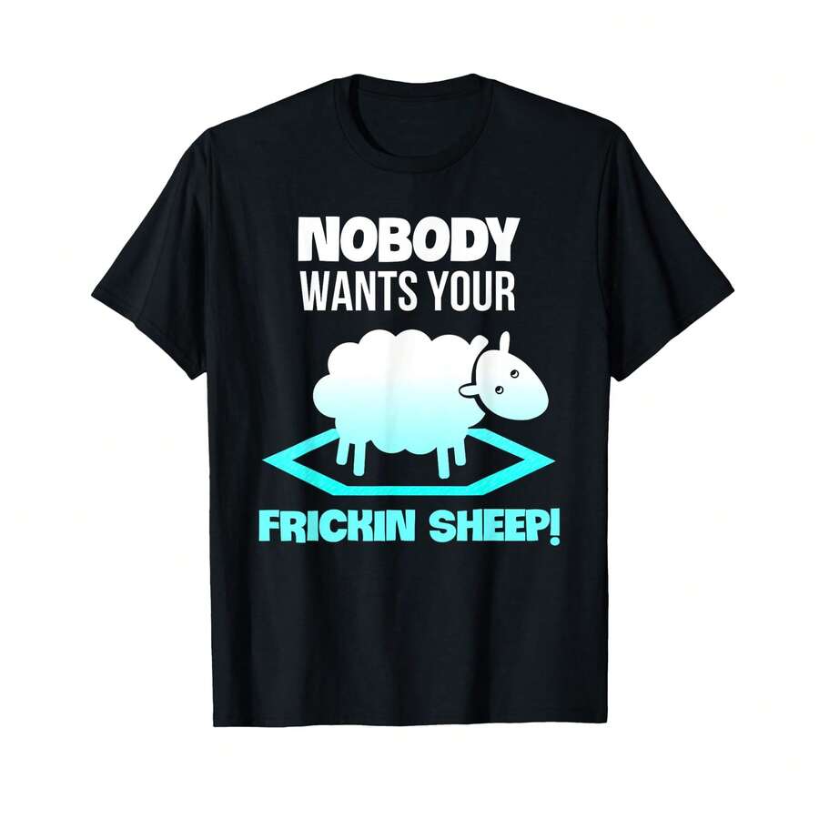 Nobody Wants Your Sheep: Funny Board Game Design T-Shirt) SO Gifts For Kids - Black - View 1