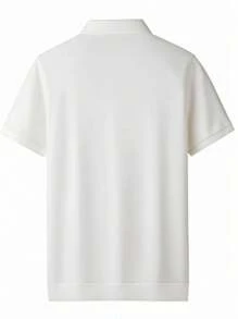 Men's Knit Short Sleeve Polo Shirt