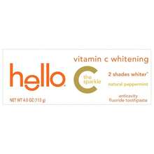 Hello Vitamin C Whitening Toothpaste With Fluoride, Whitening SLS Free Toothpaste, Up To 2 Shades Whiter Teeth, No Peroxide, Safe For Everyday Use, Natural Peppermint, 4.0 Oz - 4 Ounce (Pack Of 1) - View 6