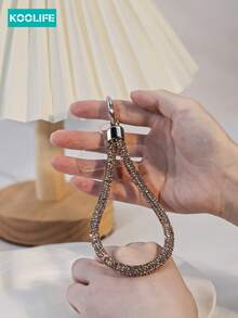 Koolife 1 件水晶蝴蝶水钻手机饰品，串珠吊坠装饰，适用于手机/手腕/耳机，送给母亲、家人、朋友、生日、节日的礼物，手机壳配件