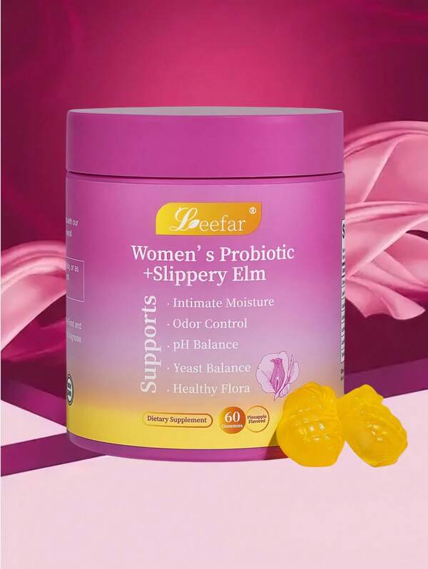 Female Probiotics - Eliminate Odors - Balance Female PH - Rich In Slippery Elm, Leefar's Probiotics, Pineapple Extract
